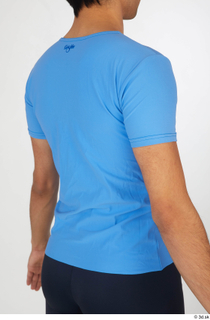 Jorge blue t shirt dressed sports upper body 0006.jpg